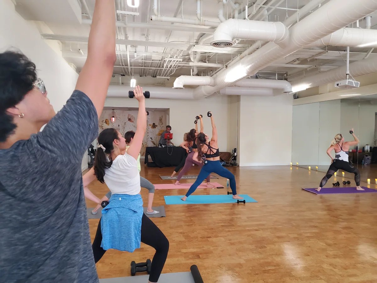 Students mid-flow during a Kosha 5 class