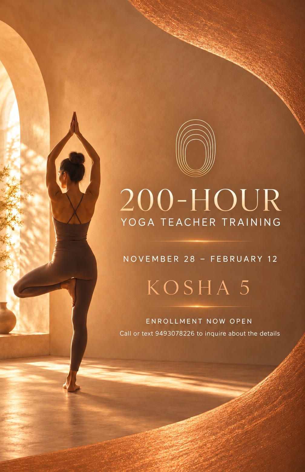 Kosha 5 200-hour teacher training, 28 November to 12 February 2027